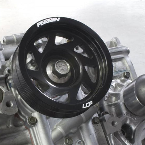PERRIN 93-14 Subaru Impreza (Incl. 02-14 WRX) / 04-21 STI Lightened Crank Pulley - Black
