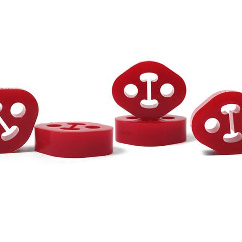 PERRIN Subaru / Universal 12mm ID 1.5in. Hole Offset Exhaust Hanger - Red (Sold Individually)