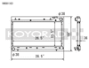 Koyo 99-01 Subaru Impreza RS / Outback 99-02 Subaru Forester 2.5L Performance Radiator