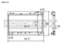 Koyo 99-01 Subaru Impreza RS / Outback 99-02 Subaru Forester 2.5L Performance Radiator