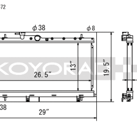 Koyo 03-07 Subaru Impreza WRX/STI (MT / w/ Filler Neck) Radiator