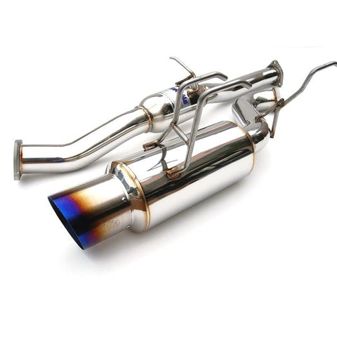 Invidia 08-11 STi Hatch / 11 WRX Hatch Dual N1 Single Layer SS Tipped Cat-back Exhaust